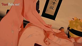 kiba inozuka fucks uzumaki while he sucks sasuke's dick, creampie everywhere.