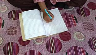 desi student rides teacher in uniform during coaching 😏