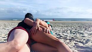 Yo, didn’t think I’d get my ass stuffed right on the beach! That milf was shocked too.