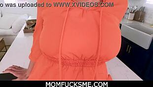 my step mom handles handjob, blowjob, and sex with her big tits!