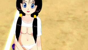videl thanks you for flying lessons in dragon ball z hentai