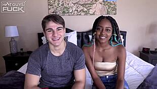 want to see this hot interracial couple fucking?
