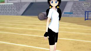 videl thanks you for flying lessons in dragon ball z hentai