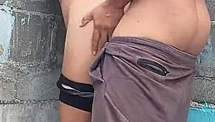 Against The Wall With My Brunette Neighbor