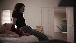 In lesbian study part 2, Sabina Rouge and Madi Meadows explore wet tribbing and oral in nature