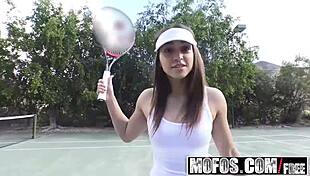 Mofos tapes show Latina Sara Luvv getting naughty during a tennis lesson with wild sucking. She’s exploited on cam for real sex action!