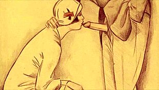 vintage erotic drawings from retro anime comics, showcasing antique styles and detailed illustrations