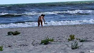 Pornstar engages in doggystyle beach sex with big cock