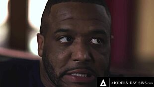 interracial swingers convince friend to join bisexual threesome 😈.