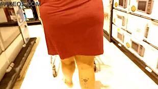 Shopping in the commercial store with a pregnant lady, full version on xvideos red