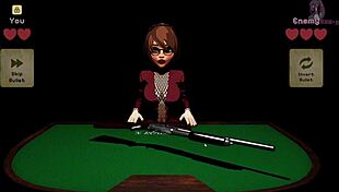 In this 3d anime, curvy teen gets a huge blowbang and squirts cum everywhere