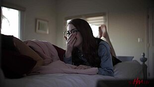 In lesbian study part 2, Sabina Rouge and Madi Meadows explore wet tribbing and oral in nature