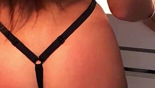 Perfect ass girl gets fucked in the bathroom by big dick