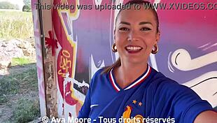 Bukkake Géant - French slut sucks strangers for Euro 2024, wanna join the bukkake?