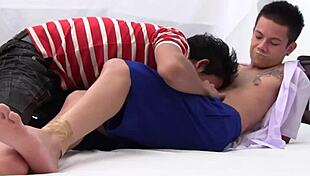 Young asian twink arthur and jimmy engage in bareback fucking with sucking and blowjobs.