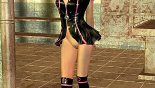 i'm a 3d nurse in latex at the hospital, wearing shoes, socks, and heels, treating a patient in this anime cartoon