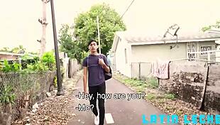 latinleche - sexy latino boy gets covered in cum by four hung guys