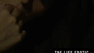 Blonde babe watches naked girlfriend masturbate and finger wet pussy while bent over