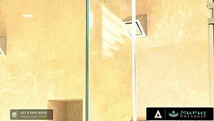 uhh, this sexy asian masseuse tryna fit his huge cock in my mouth during nuru massage, so wild