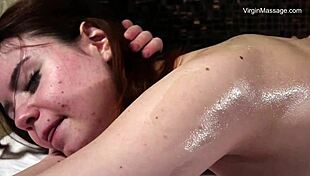 Hottest Virgin Massages with Lika’s Wet Pussy Lips