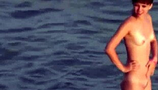 i thought she’d swallow but got cum all over at beach sex