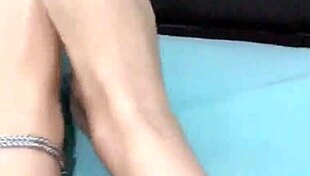 sexy latina woman exhibits her feet in a solo fetish display