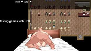 oba-san saga has lactating milf with big tits getting oral and handjob in hentai!