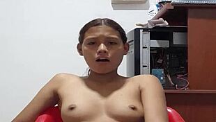 Smashing My Tight Pussy with a Delicious Dildo in Wild Solo Action