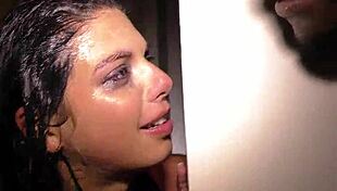 Gina Valentina Stars in Interracial Blowjob Orgy with Massive Cocks