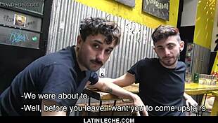 latinleche - sexy latino boy gets covered in cum by four hung guys