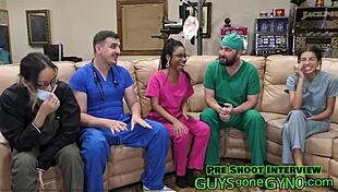 Wow! Doctor Canada Flips the Script on Channy Crossfire During Medical Exam at GuysGoneGyno.com. He Ends Up Examining Her Instead!