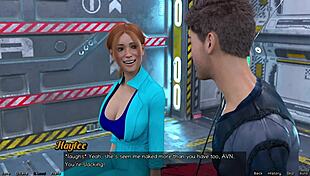 stranded in space 33 with first kiss to redhead haylee