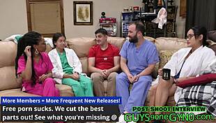 Wow! Doctor Canada Flips the Script on Channy Crossfire During Medical Exam at GuysGoneGyno.com. He Ends Up Examining Her Instead!