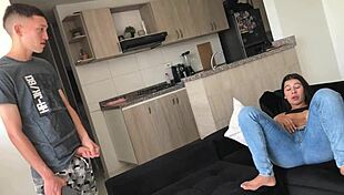 Masturbating While Watching My Stepsister's Huge Ass in Domination Scene