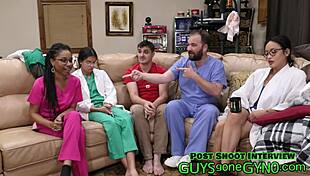 Wow! Doctor Canada Flips the Script on Channy Crossfire During Medical Exam at GuysGoneGyno.com. He Ends Up Examining Her Instead!