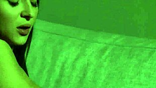 Blonde babe watches naked girlfriend masturbate and finger wet pussy while bent over