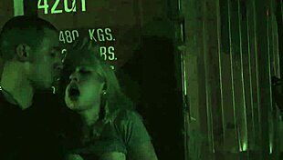 Brunette teen endures rough outdoor double penetration