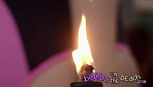 Real sexy party girls and sluts flash thong panties at nightclub and beach party