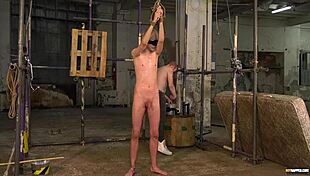 hey, ever seen blindfolded sky heet waxed for a dungeon blow?