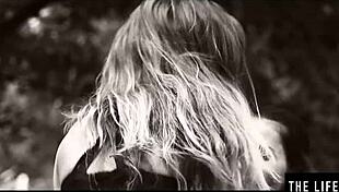 Two skinny teen 18+ lesbians in sexy dresses suck nipples and finger each other to massive orgasms while masturbating 😍🌟