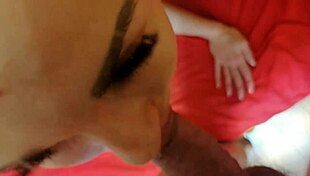 russian babysitter in stockings volunteered for blowjob and facial cumshot 😈