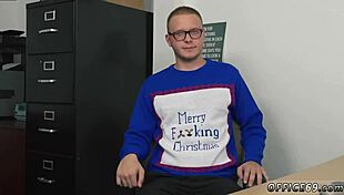 Young Boy and Old Lady Share Emotional Gay Holiday Sex