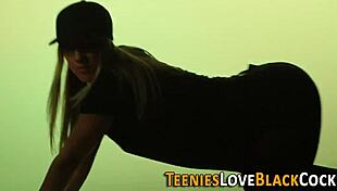 Blonde teen 18+ gets pounded by huge dick, can she handle it?