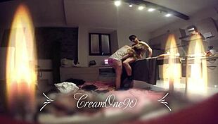 Blonde Girlfriend Blows Slowly Until He Cums in Her Mouth