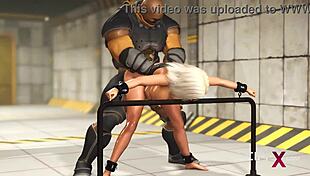 Sci-Fi Bunker Adventure With Cuffed Blonde