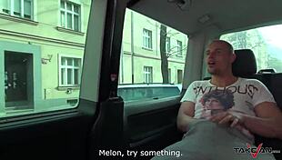 This sultry secretary gets picked up and fucked hard in the van.