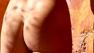 Gia ramey, the all-natural babe, poses naked under the mexican sun