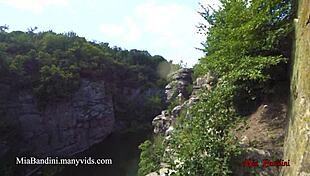 Imagine this wild public fuck on a high cliff in the canyon with Mia Bandini, so passionate and intense