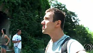 Titus and Lauro pick up a horny girl and fuck her in public