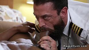 interracial gay anal sex between pilots in hotel room, you ready for that big black cock?